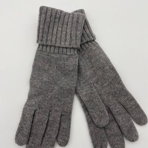 Women’s Gray Wool & Cashmere Gloves